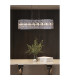 Bijou 8 Light Oval Diner Pendant Lamp Chrome & Clear Crystal 6x E14-2