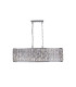 Bijou 8 Light Oval Diner Pendant Lamp Chrome & Clear Crystal 6x E14-4