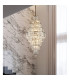 Empire 13 Light Chandelier Antique Brass Clear Glass 2x E14-2