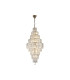 Empire 13 Light Chandelier Antique Brass Clear Glass 2x E14-3