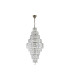 Empire 13 Light Chandelier Antique Brass Clear Glass 2x E14-4