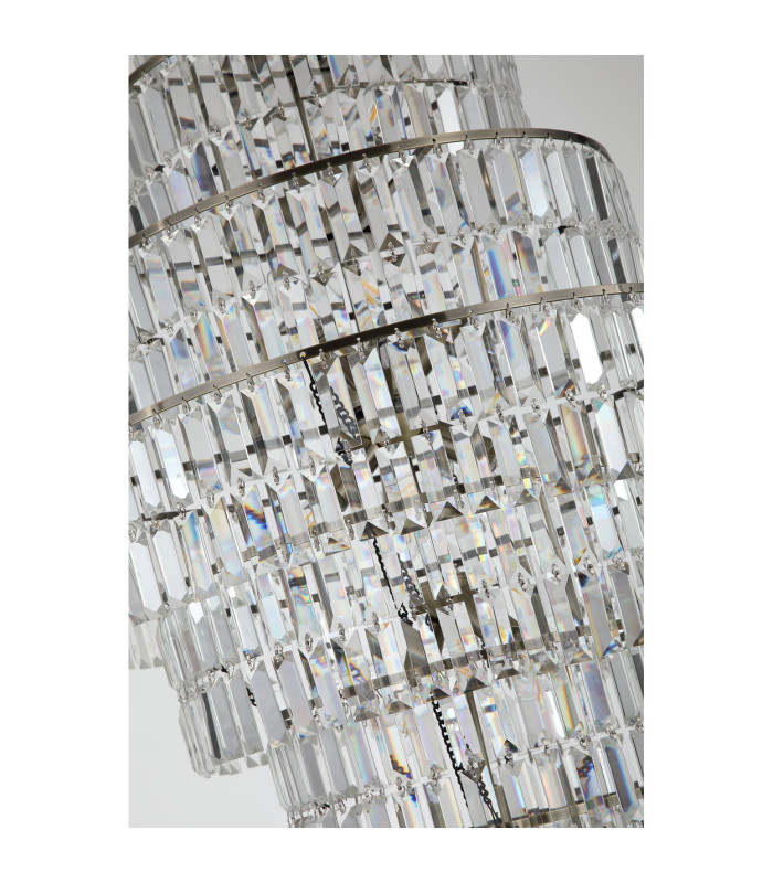 Empire 13 Light Chandelier Antique Brass Clear Glass 2x E14-5