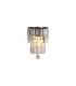 Empire Wall Light Antique Brass Clear Crystal IP44 5x E14-3