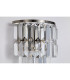Empire Wall Light Antique Brass Clear Crystal IP44 5x E14-5