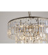 Empire 5 Light Pendant Lamp Antique Brass & Clear Crystal 4x E14-5
