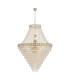 Louis Phillipe 28 Light Pendant Lamp Satin Brass Clear Crystal 6x E14-1