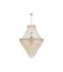 Louis Phillipe 28 Light Pendant Lamp Satin Brass Clear Crystal 6x E14-3