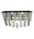 Hanna 4 Light Flush Ceiling Light Ceiling Light Chrome & Clear Crystal 3x GU10-1