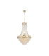 Louis Phillipe Pendant Lamp Satin Brass Clear Crystal 4x G9-3