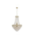 Louis Phillipe Pendant Lamp Satin Brass Clear Crystal 4x G9-4