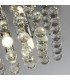 Hanna 4 Light Flush Ceiling Light Ceiling Light Chrome & Clear Crystal 3x GU10-5