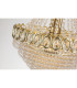Louis Phillipe Pendant Lamp Satin Brass Clear Crystal 4x G9-5