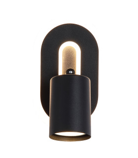 San Diego Wall Light Matt Black 1x-1