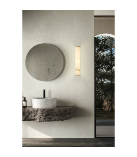 Wales LED Wall Light Matt Gold Marble Resin IP44-2
