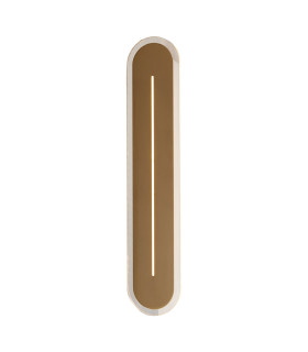 Couper LED Wall Light Satin Brass IP44-1