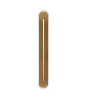Couper LED Wall Light Satin Brass IP44-1