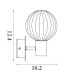 Luminsphere Wall Light Matt Black Smoked Glass IP44 1x G9-6