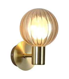 Luminsphere Wall Light Brass Champagne Glass IP44 2x G9-1