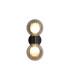 Luminsphere Wall Light Matt Black Smoked Glass IP44 2x G9-3