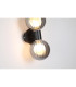 Luminsphere Wall Light Matt Black Smoked Glass IP44 2x G9-5