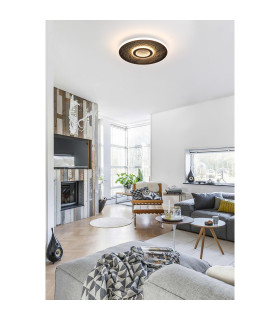 Lumadisc LED Flush Ceiling Light Matt Black-2