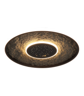 Lumadisc LED Flush Ceiling Light Matt Black-1