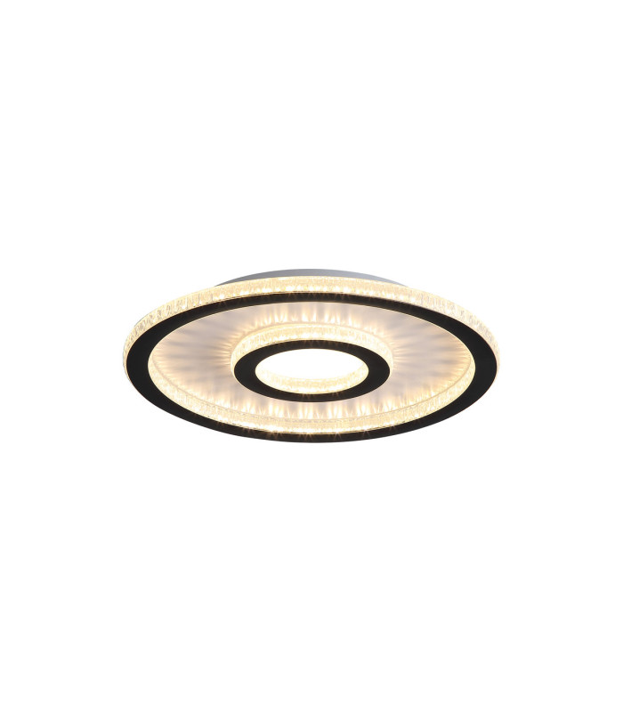 Roundel LED Flush Ceiling Light Matt Black-3