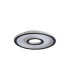 Roundel LED Flush Ceiling Light Matt Black-4