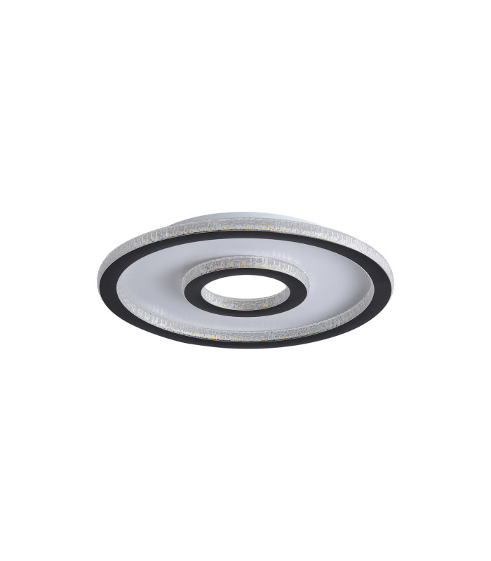 Roundel LED Flush Ceiling Light Matt Black-4