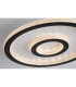 Roundel LED Flush Ceiling Light Matt Black-5