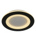Ringo LED Round Flush Ceiling Light. Matt Black-1