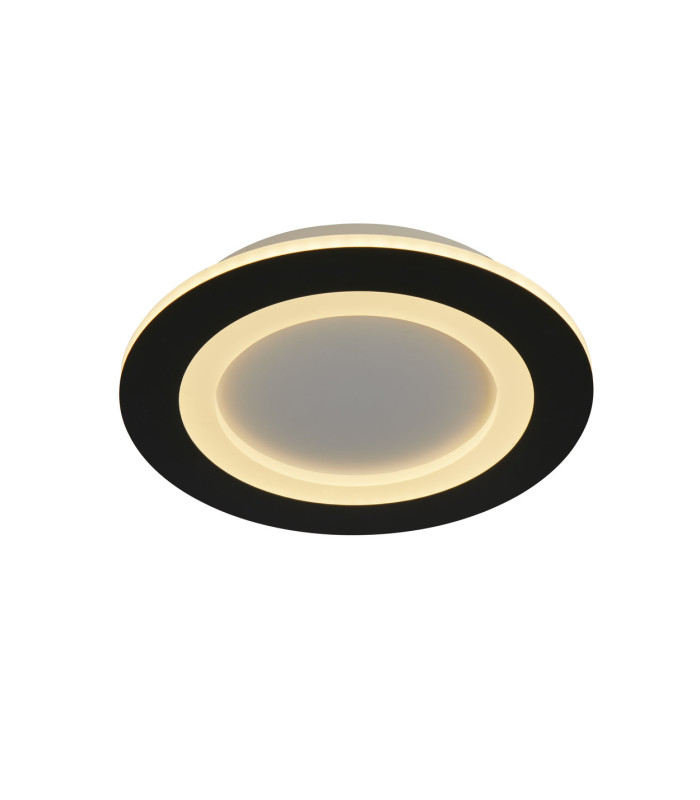 Ringo LED Round Flush Ceiling Light. Matt Black-3