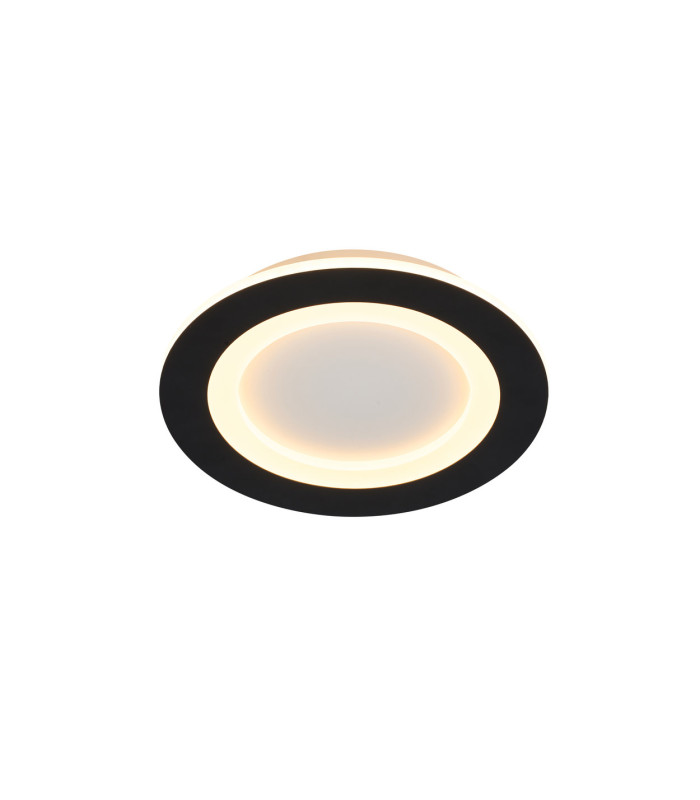 Ringo LED Round Flush Ceiling Light. Matt Black-3