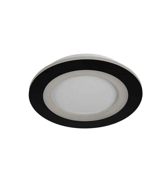 Ringo LED Round Flush Ceiling Light. Matt Black-4