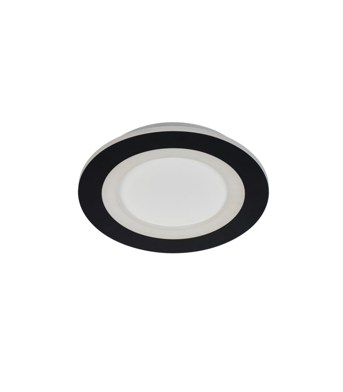 Ringo LED Round Flush Ceiling Light. Matt Black-4