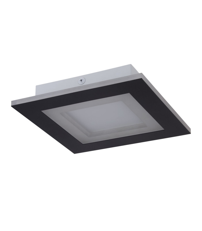 Squary LED Square Flush Ceiling Light. Matt Black-4