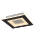 Squary LED Square Flush Ceiling Light. Matt Black-1