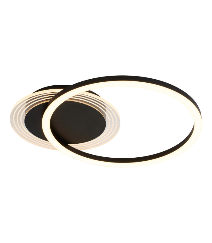 Contour LED Flush Ceiling Light Matt Black-1