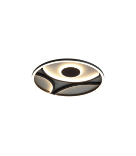 Zendisc LED Flush Ceiling Light Matt Black-3