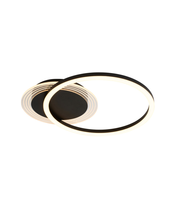 Contour LED Flush Ceiling Light Matt Black-3