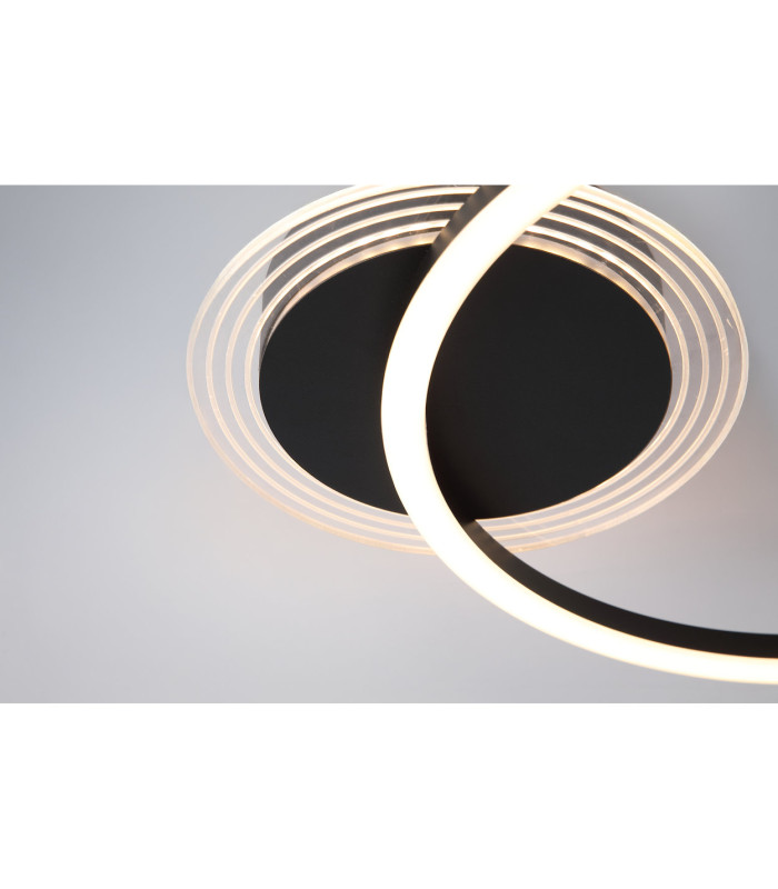 Contour LED Flush Ceiling Light Matt Black-5