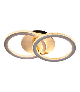 Specs LED Flush Ceiling Light Champagne-1