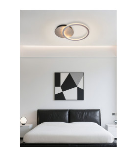 Specs LED Flush Ceiling Light Champagne-2