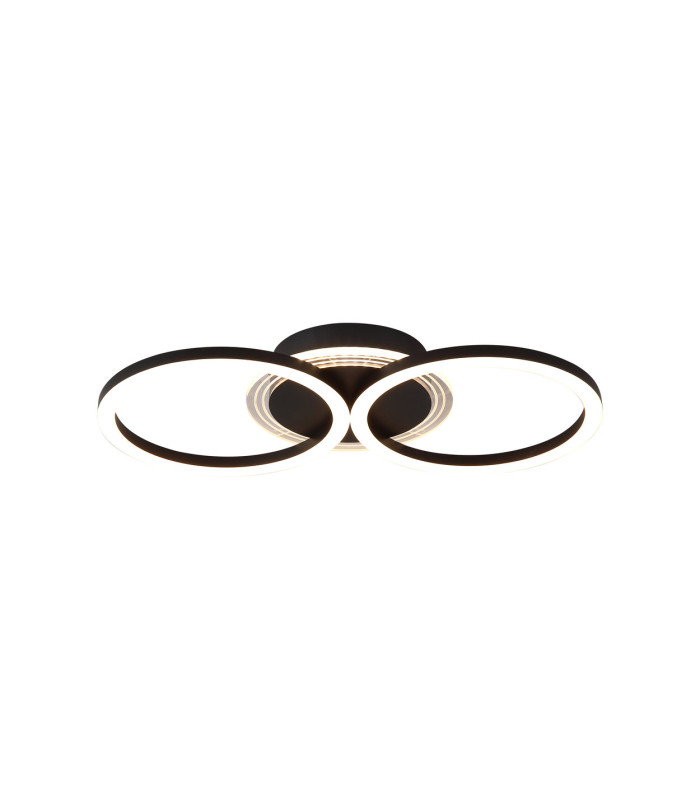 Contour LED Flush Ceiling Light Matt Black-3