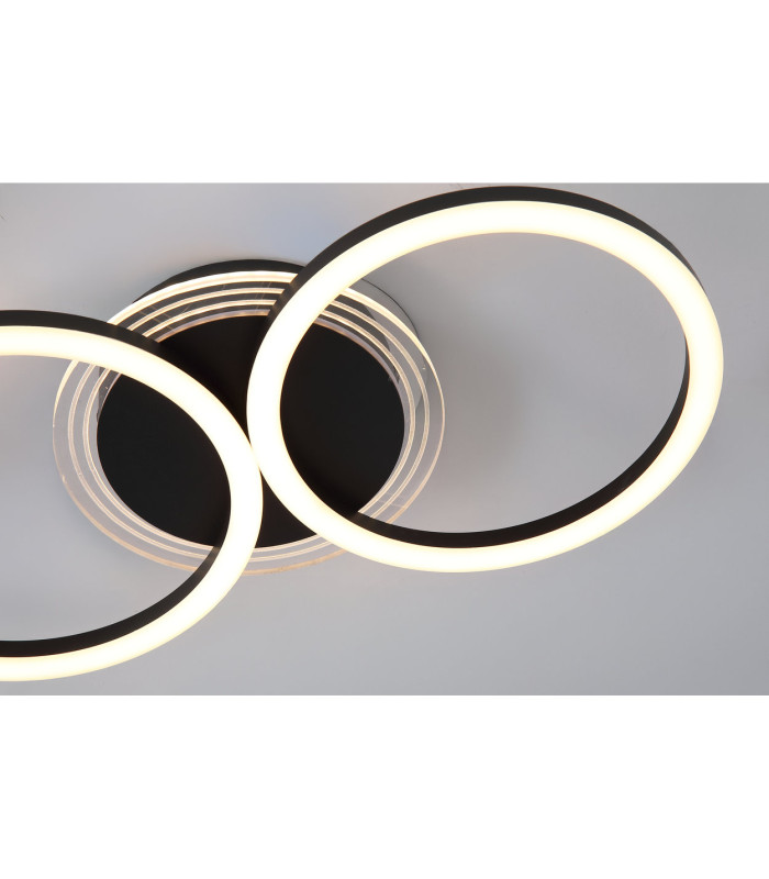 Contour LED Flush Ceiling Light Matt Black-5