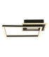 Quadrate LED Flush Ceiling Light. Matt Black-1