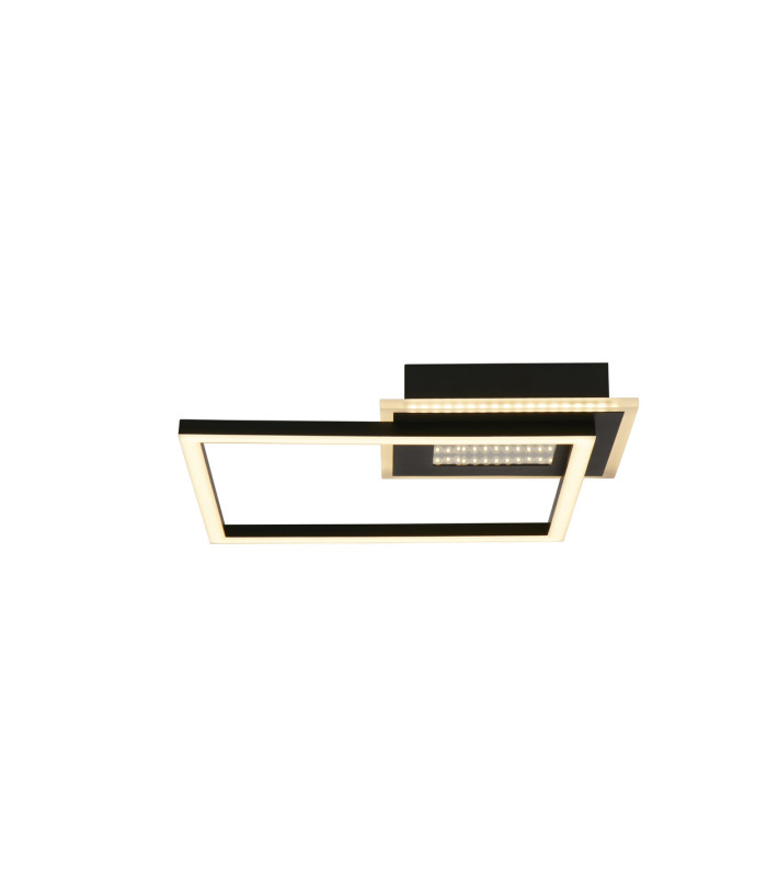 Quadrate LED Flush Ceiling Light. Matt Black-3