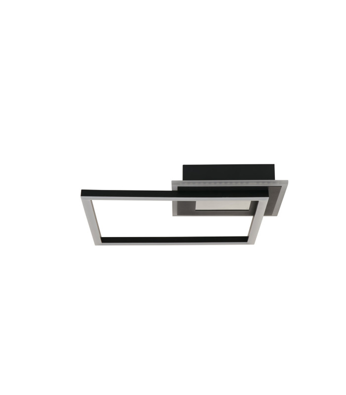 Quadrate LED Flush Ceiling Light. Matt Black-4