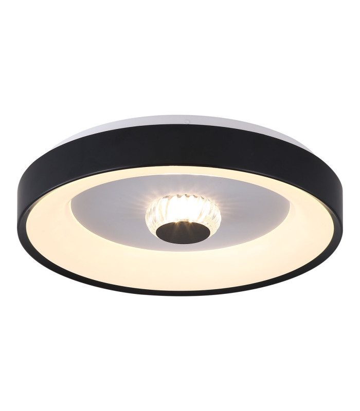 Polka LED Flush Ceiling Light Ceiling Light Matt Black-1