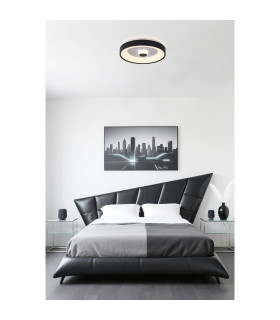 Polka LED Flush Ceiling Light Ceiling Light Matt Black-2